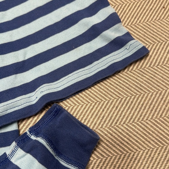 Hanna Andersson Striped Long John Pajamas Sz 4 - Picture 3 of 7